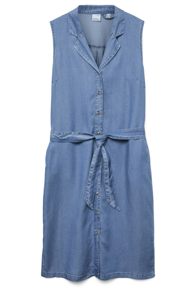 VMBREE SL BLK SHIRT TENCEL DRESS GA 10304888 MEDIUM BLUE DENIM
